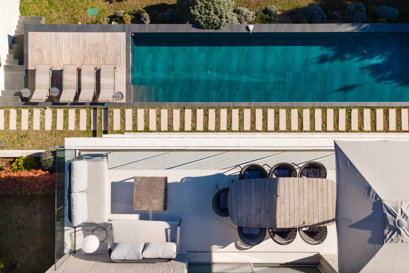 Prise de vue aérienne par drone d'une propriété d'exception — Kilian Realty
